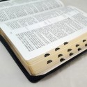 Biblia UBG F2 Skóra twarda, zamek, indeks, czarna (Grubszy papier)