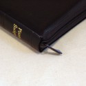Biblia UBG F2 Skóra miękka, zamek, ciemny brąz/chocolate (Grubszy papier)